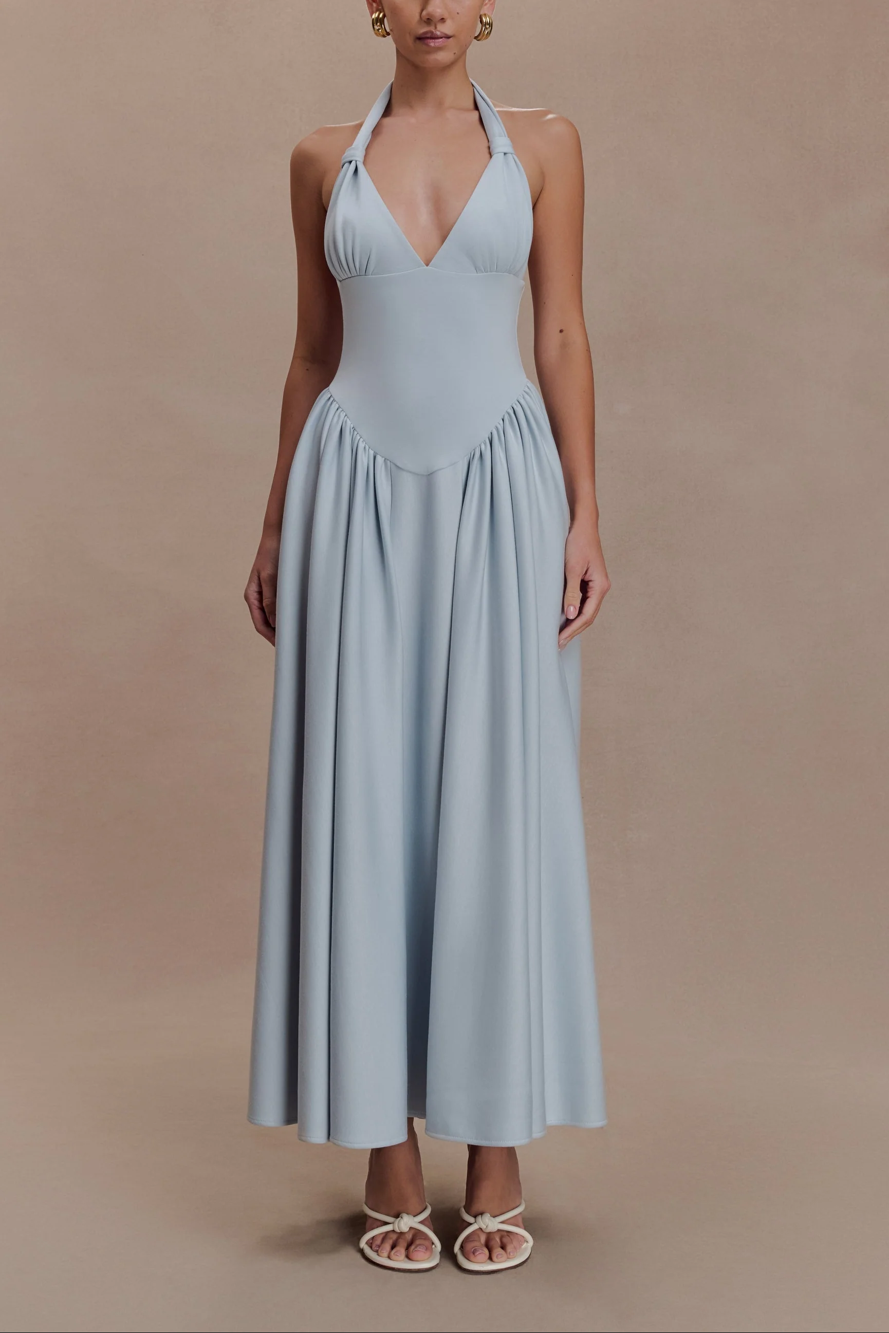 Masha Blue Midi Dress - Image 2