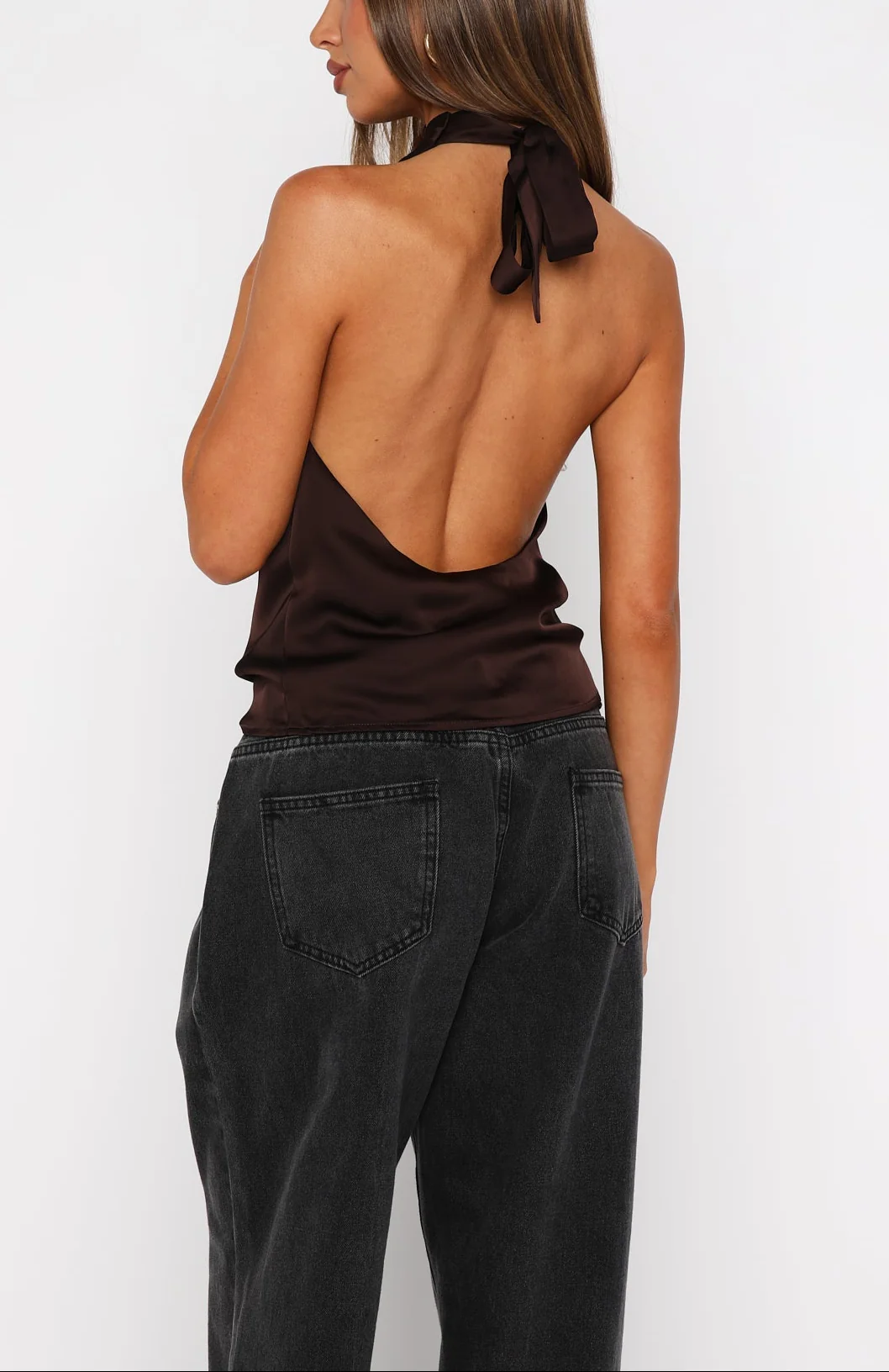 Mattie Halter Top Brown - Image 4