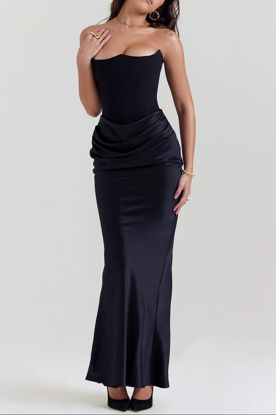 Midnight Siren Corset maxi Dress - Image 3
