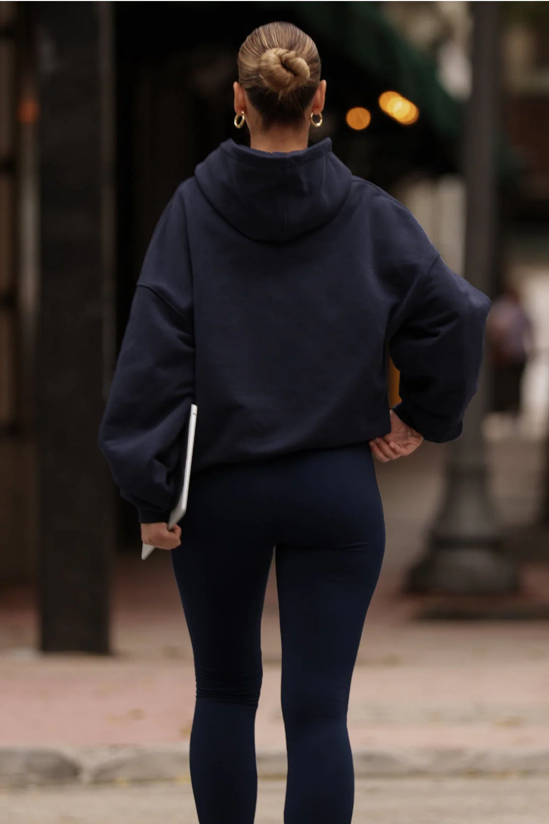 Milana Boyfriend Hoodie in Navy - Image 5