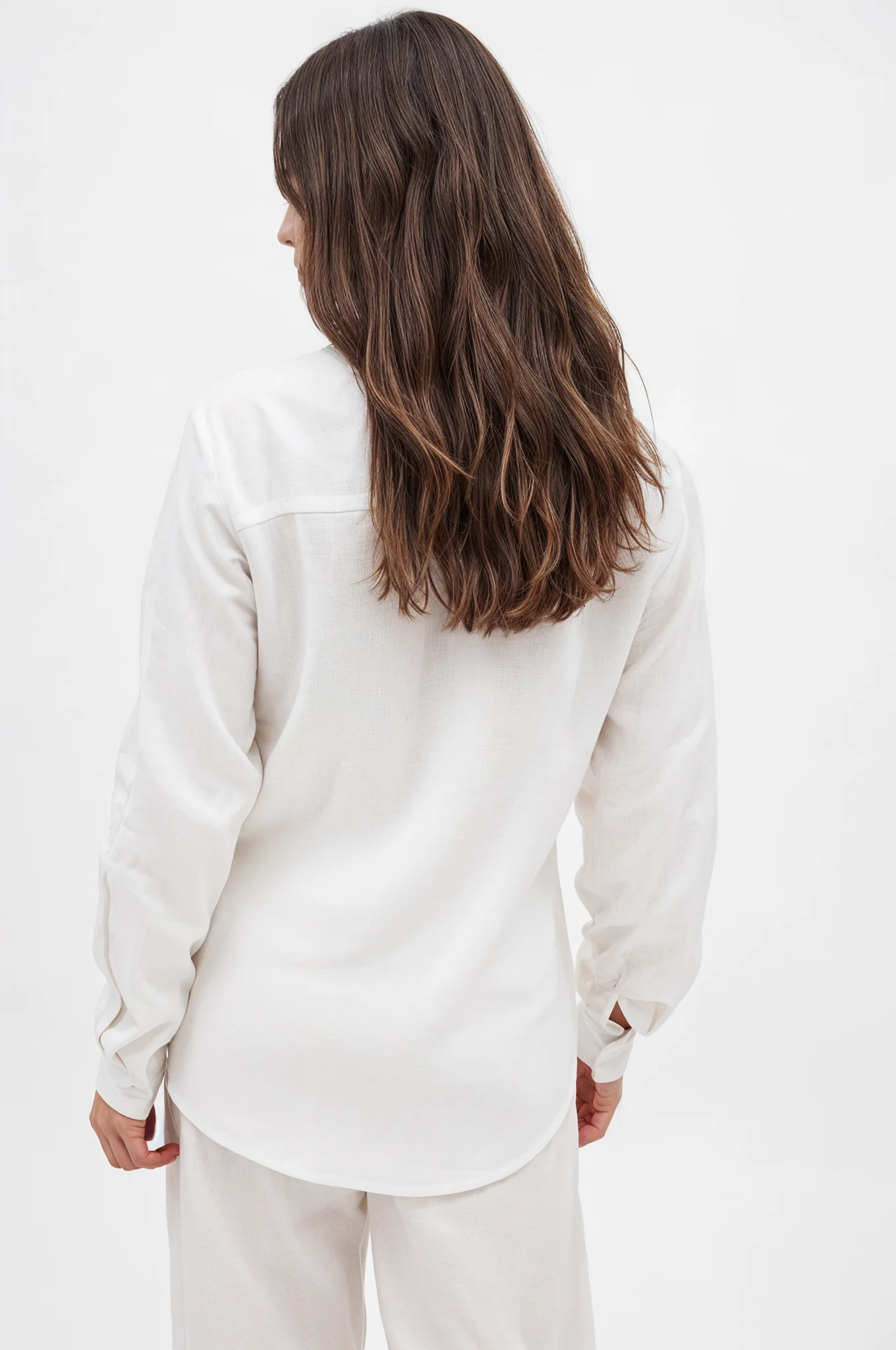 Milyn Straight linen shirt LightBlue - Image 5