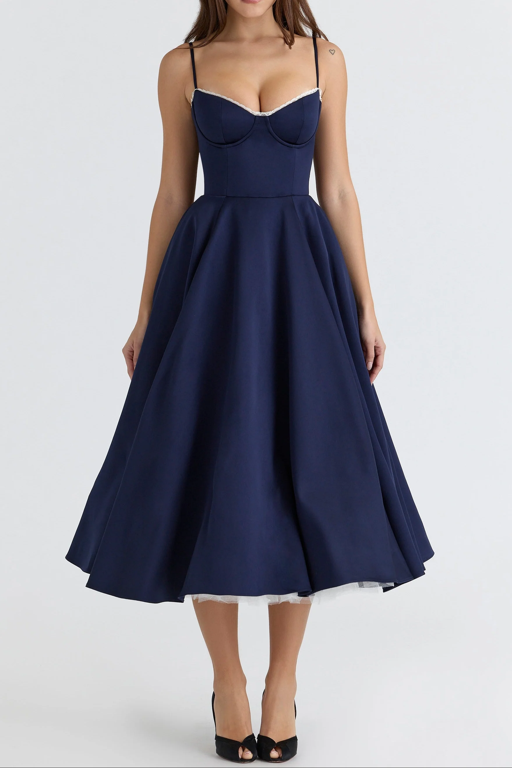 Molly Midi Dress in maroon - Image 19