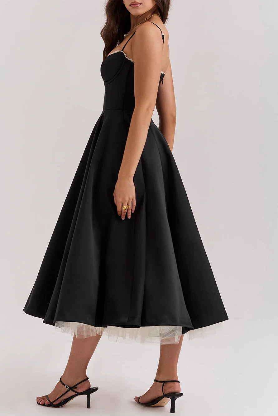 Molly Midi Dress in maroon - Image 32