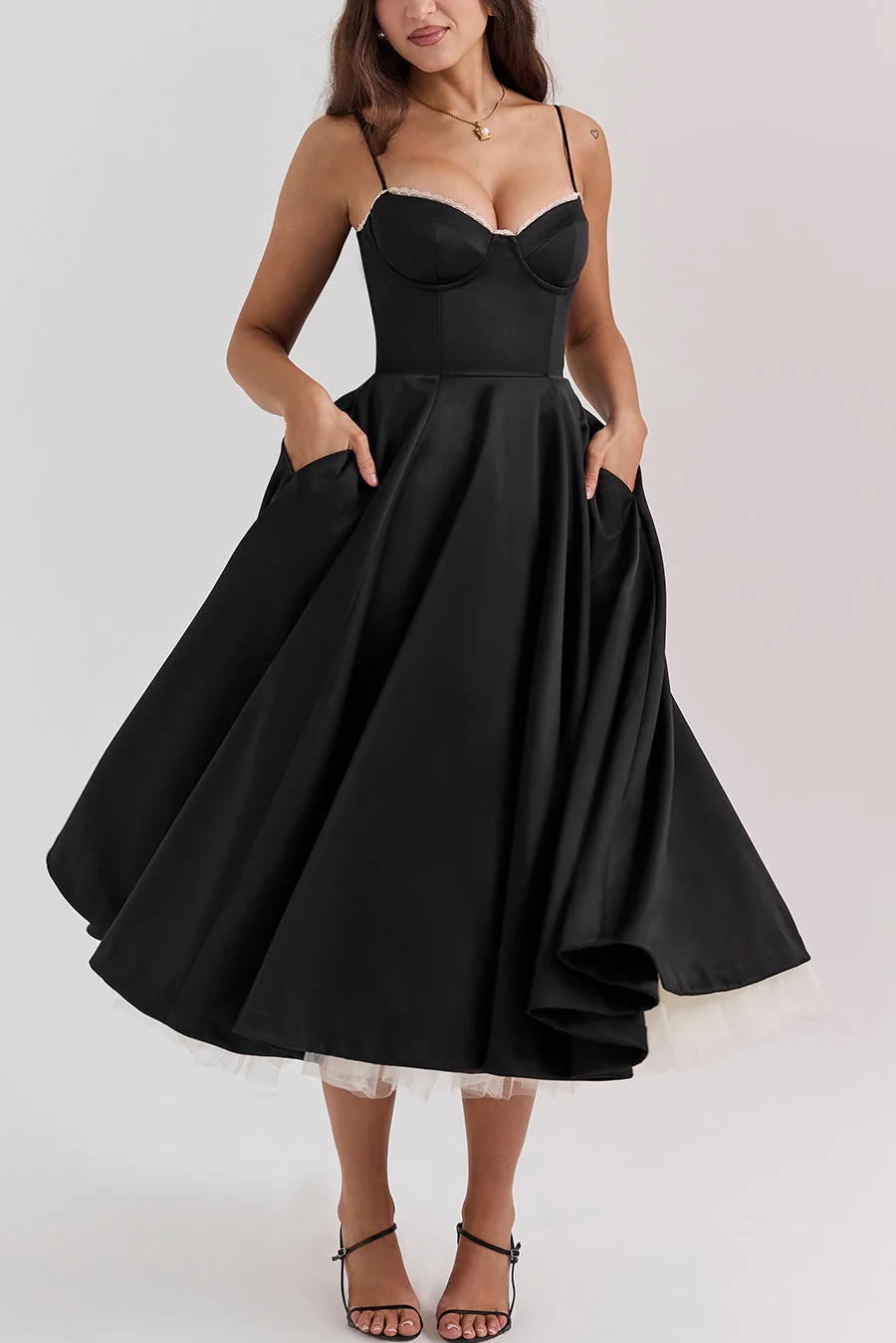 Molly Midi Dress in maroon - Image 29