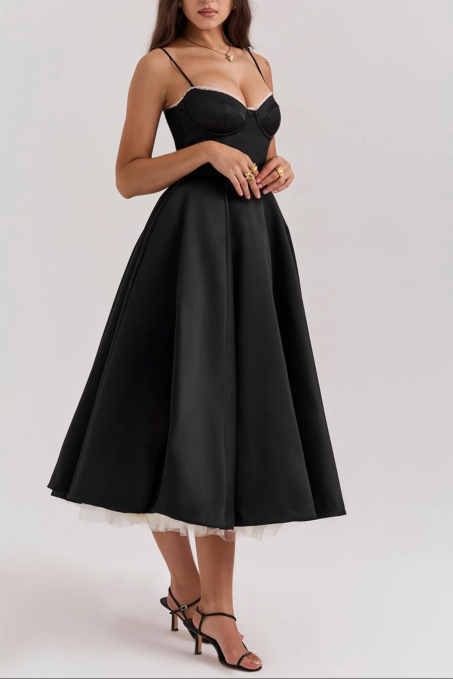 Molly Midi Dress in maroon - Image 30