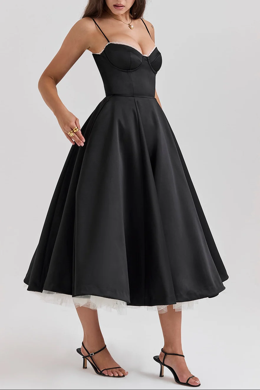 Molly Midi Dress in maroon - Image 31