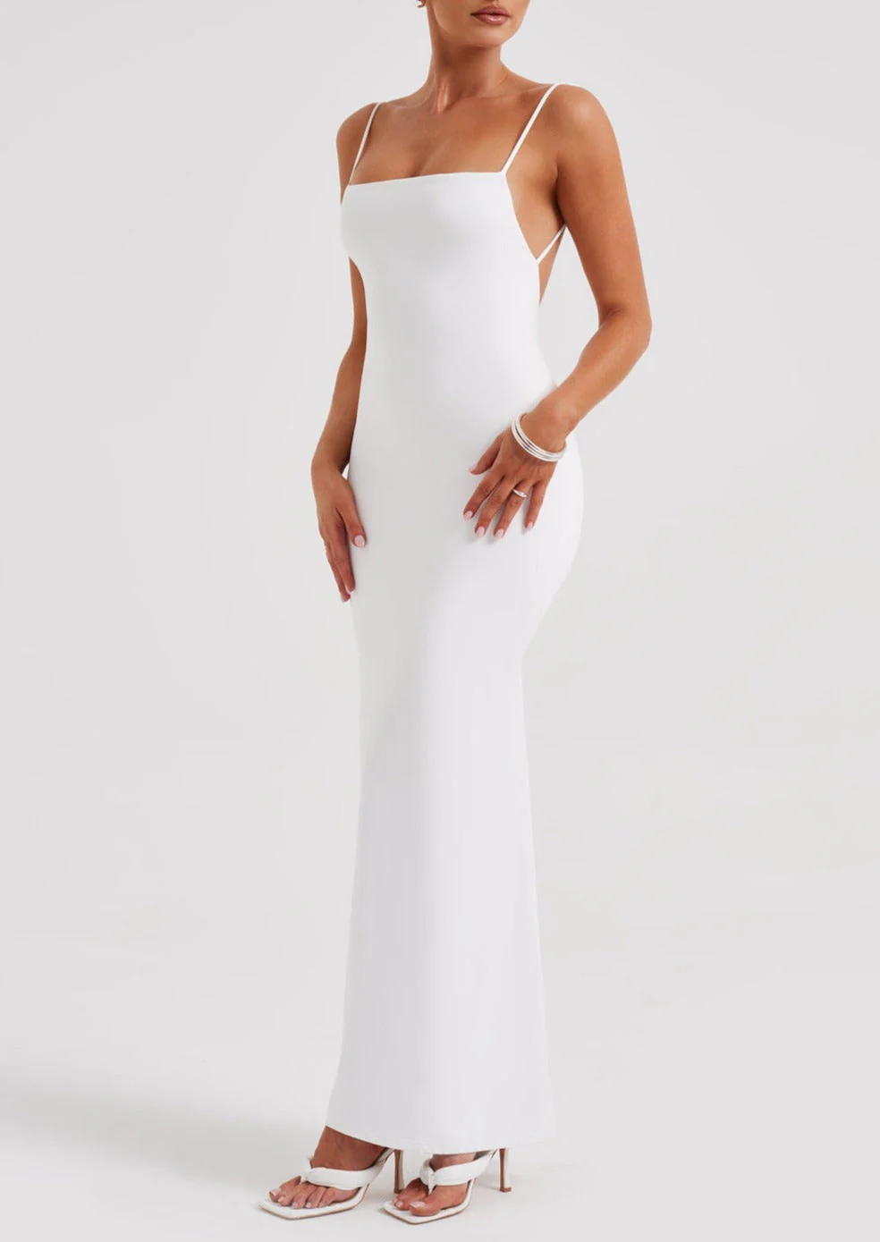 NADIA MAXI DRESS in White - Image 4