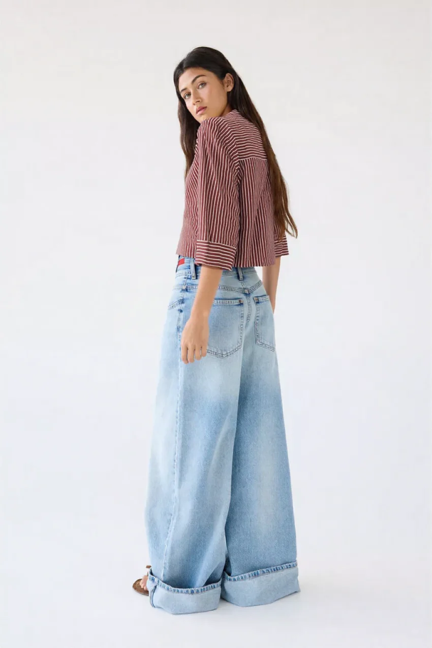 Naelle STRIPED LINEN BLEND SHIRT BLUESTRIPE - Image 6