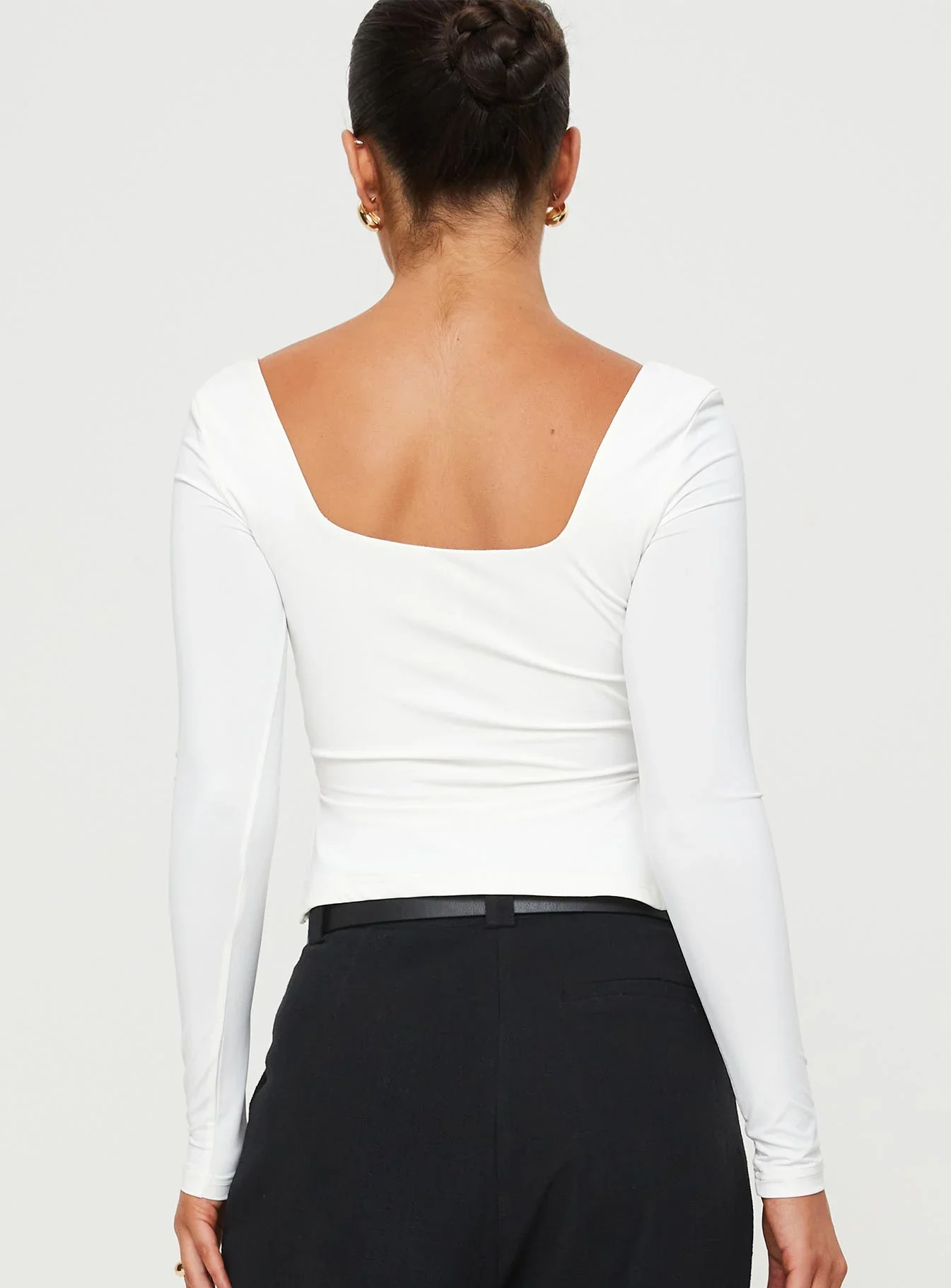 Nia long sleeve top white - Image 6