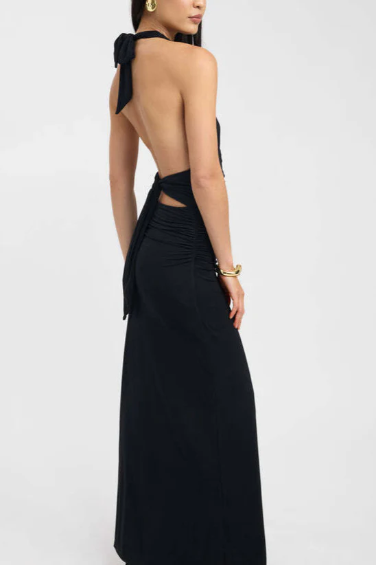 Noa Maxi Dress in Black - Image 3