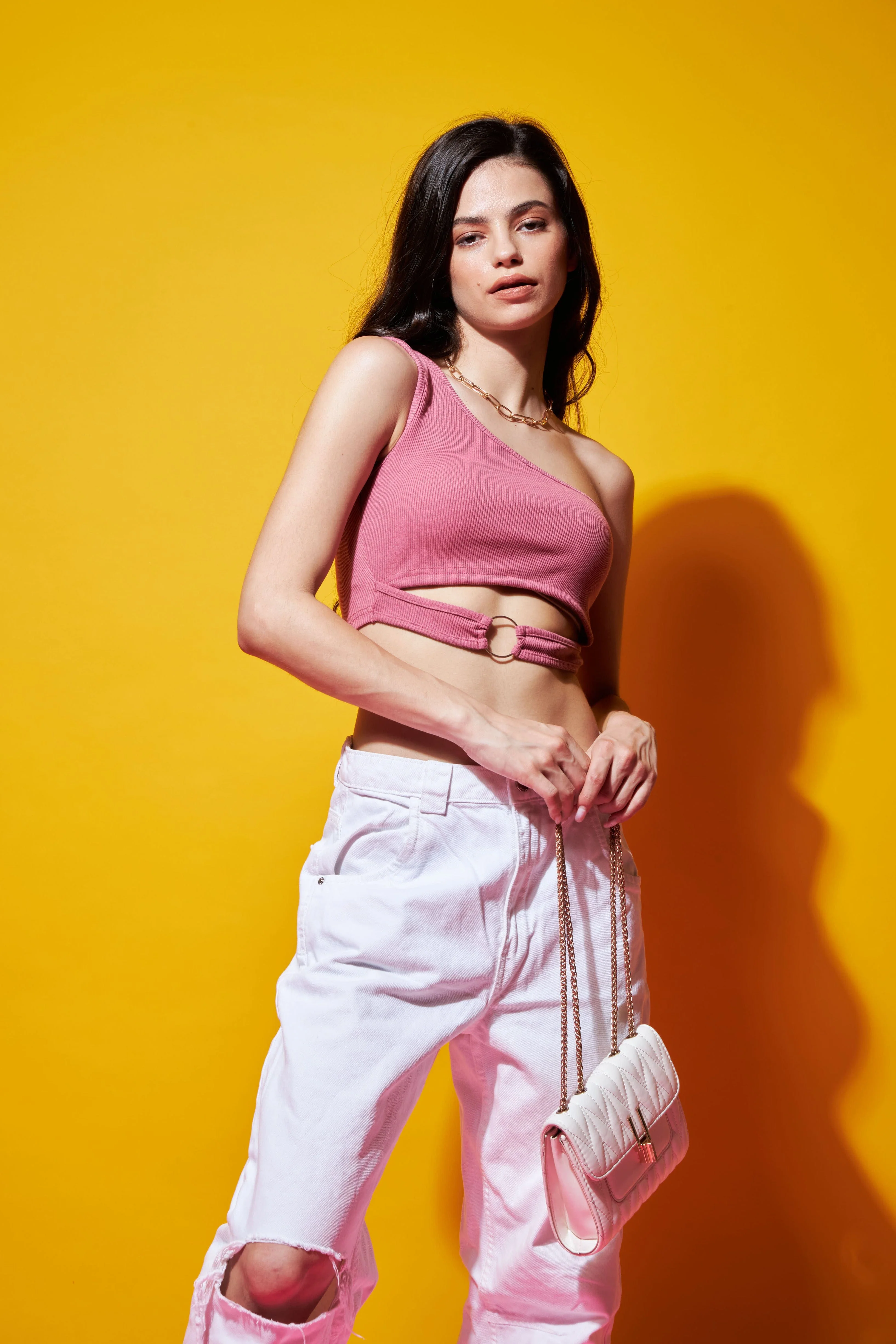 One shoulder ring Crop top - Image 4