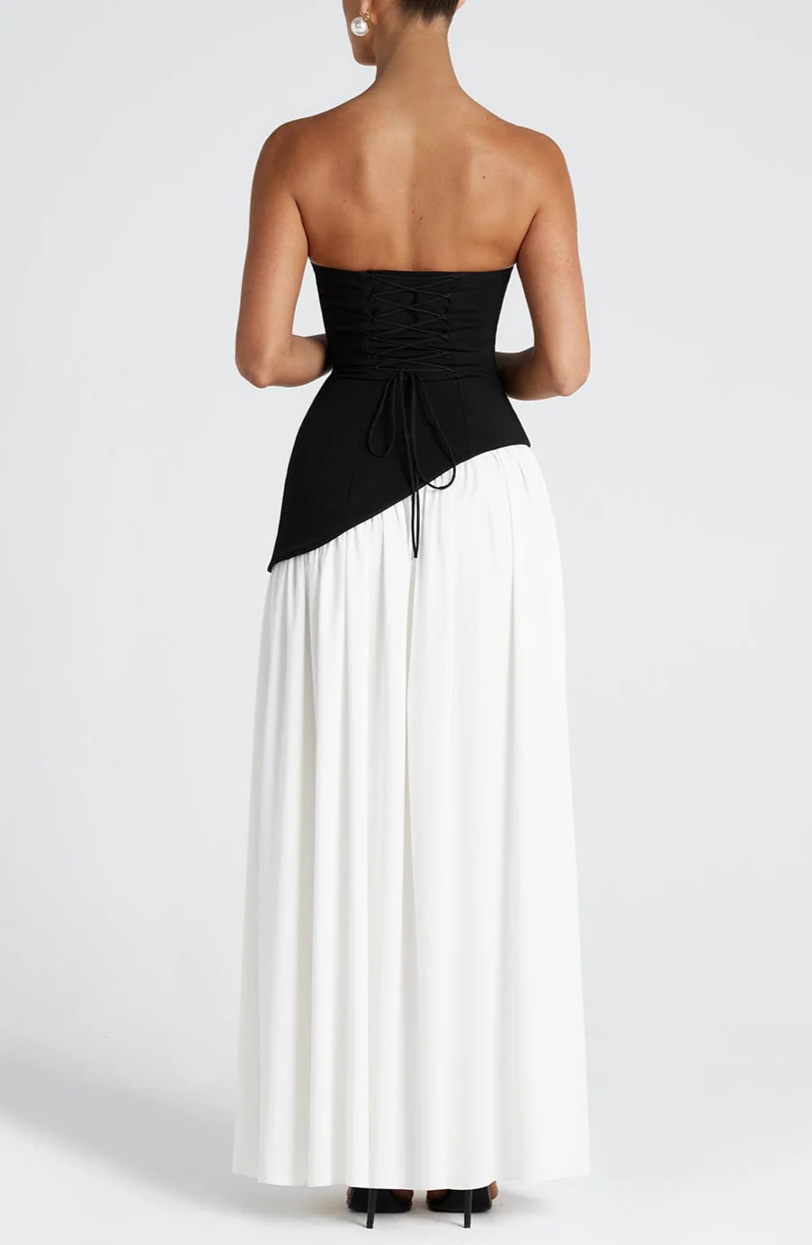 Orlina Maxi Dress - Black/White - Image 4