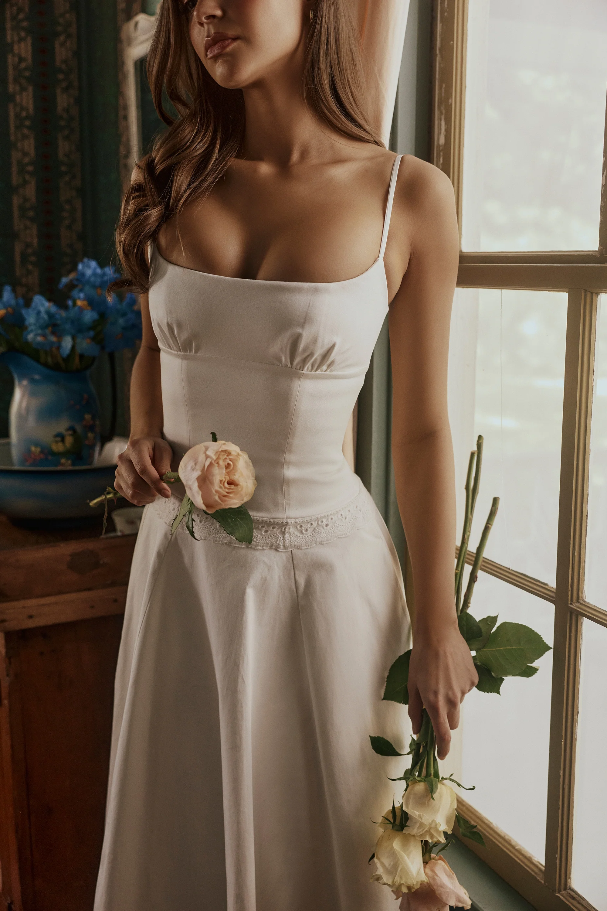 Pearl Bloom Midi Dress - Image 2
