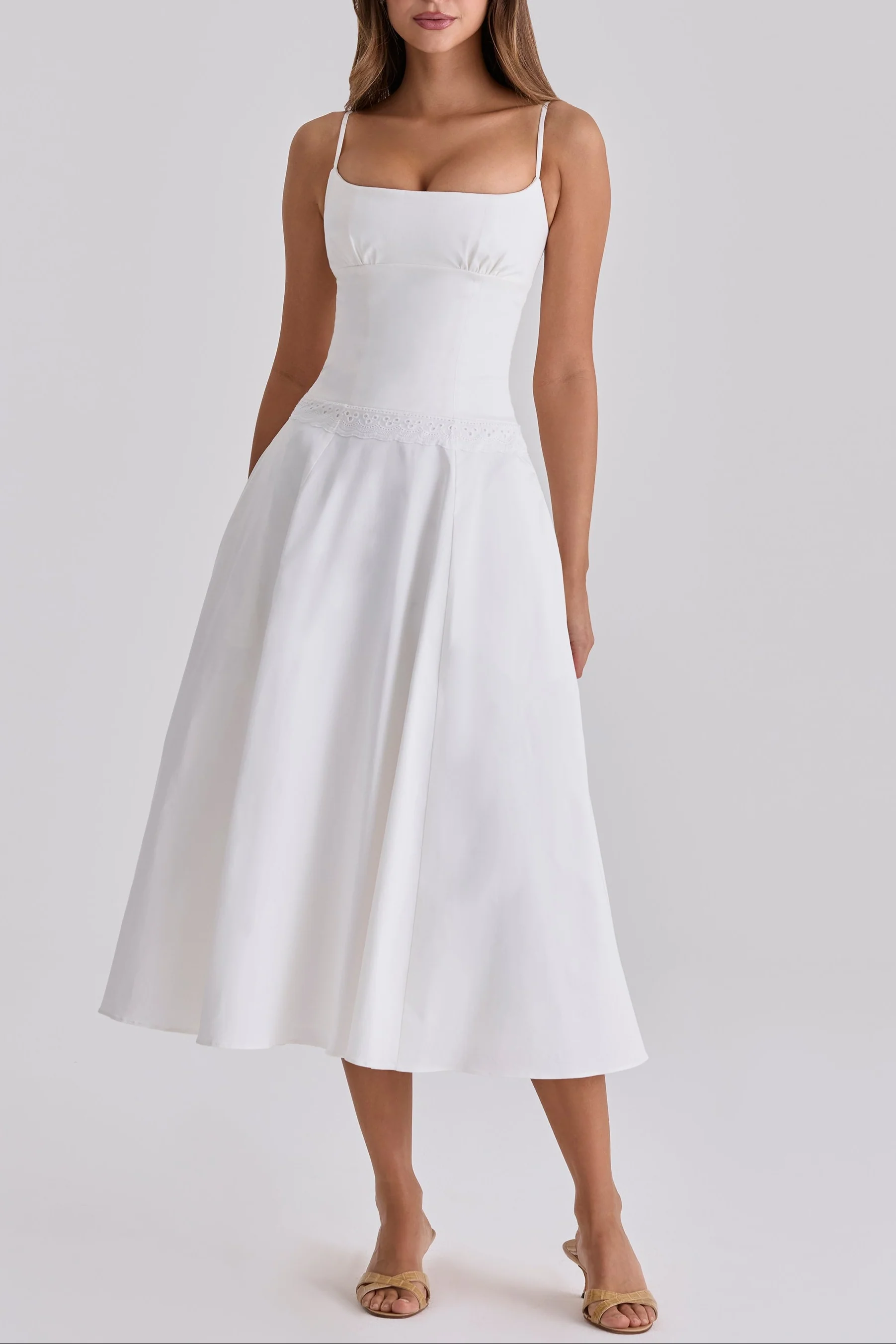 Pearl Bloom Midi Dress - Image 4