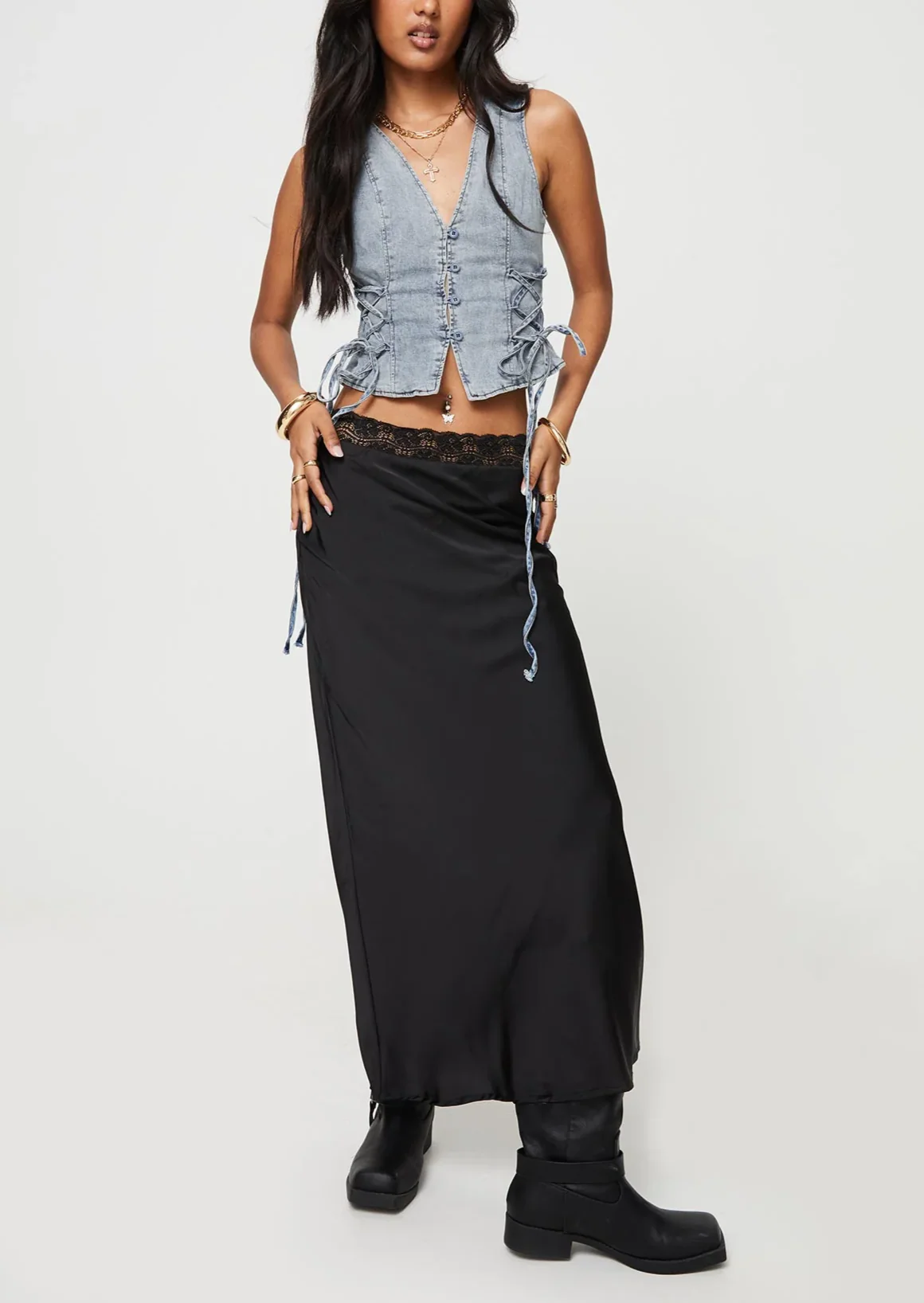 PETRA DENIM VEST TOP - Image 5