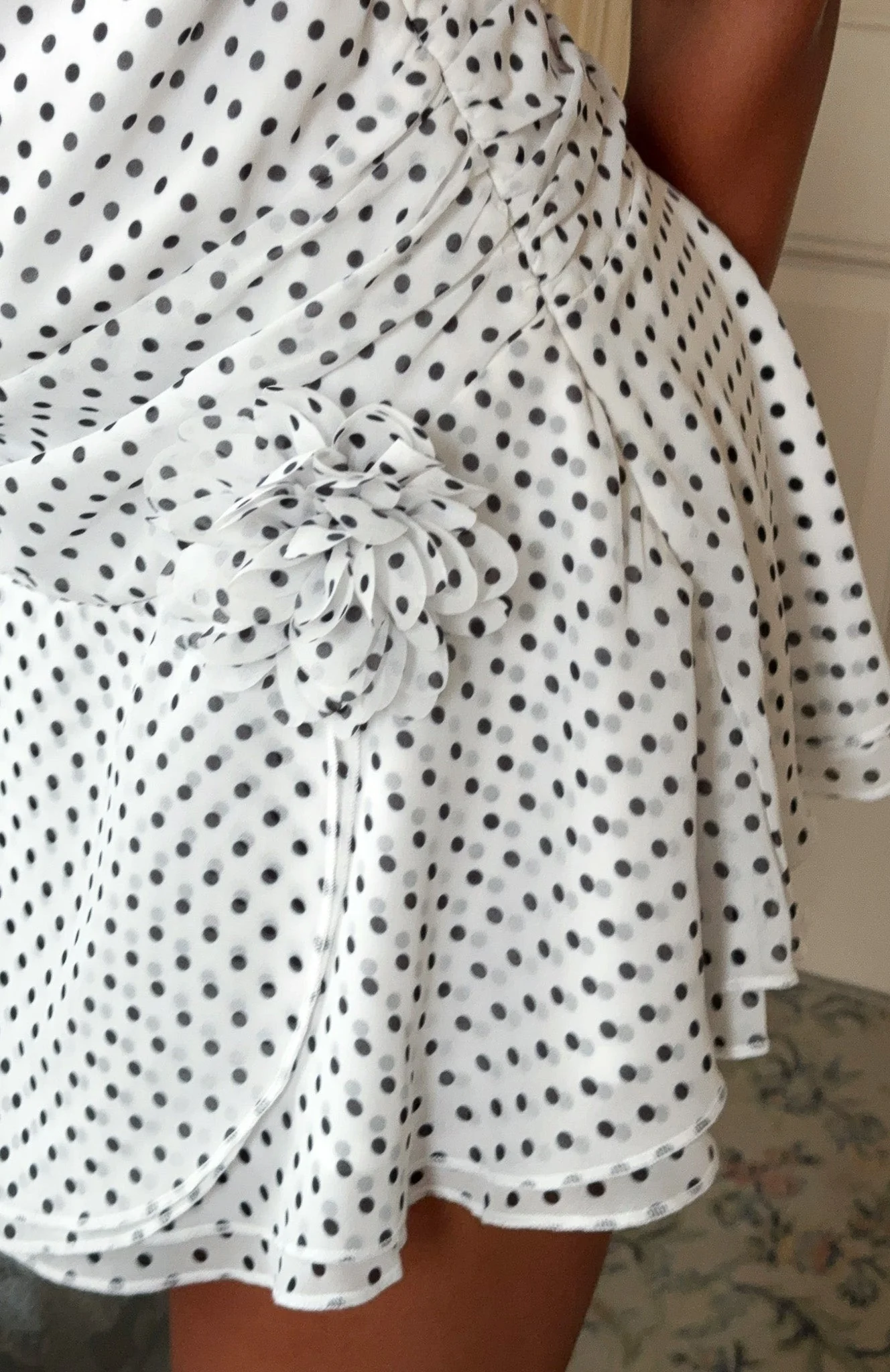 Rosalie Polka Mini Dress - Image 6