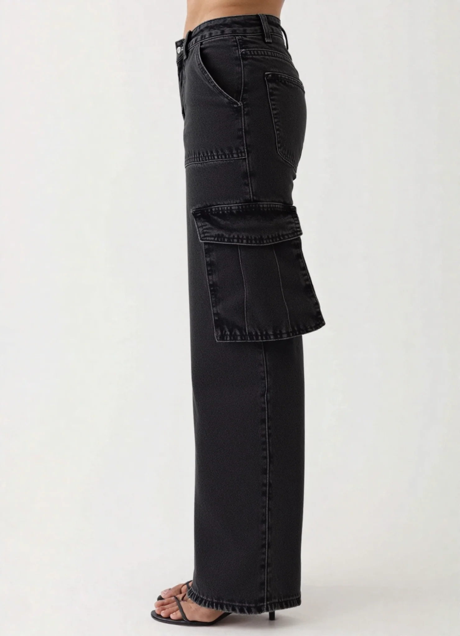 Scout High Waisted Flap Pocket Cargo Jeans - Image 9