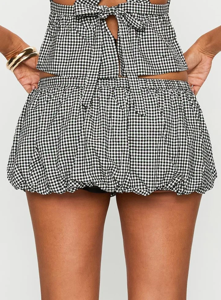 Serene Skirt in Black/white - Image 3