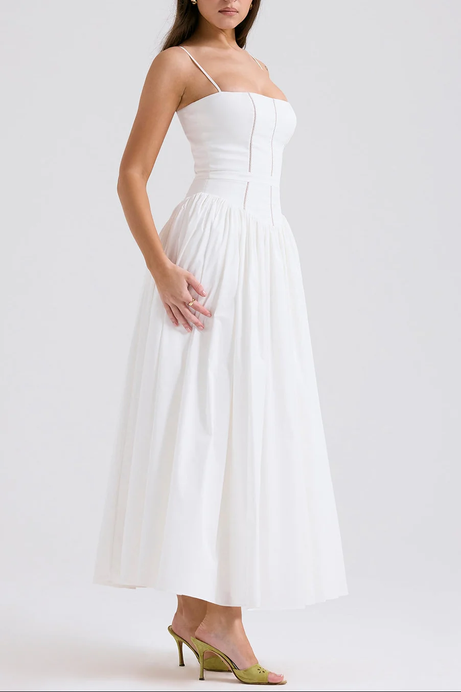 Serene White Maxi Dress - Image 7