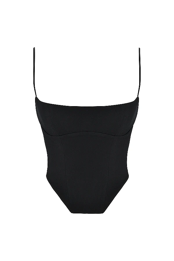 NAYSHA BLACK SCULPTING Top in BLACK - Image 5