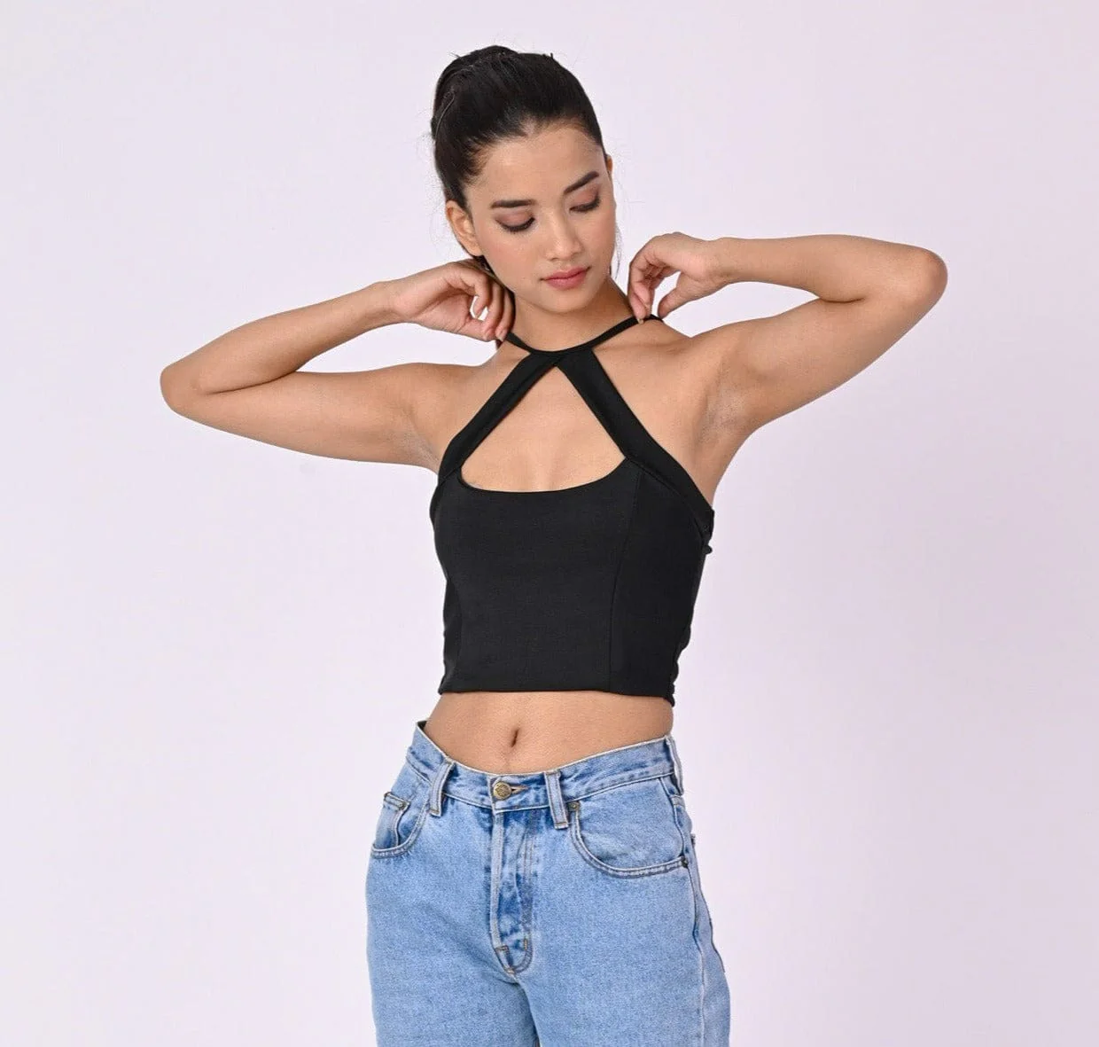 Sunday Brunch halter neck crop top - Image 5