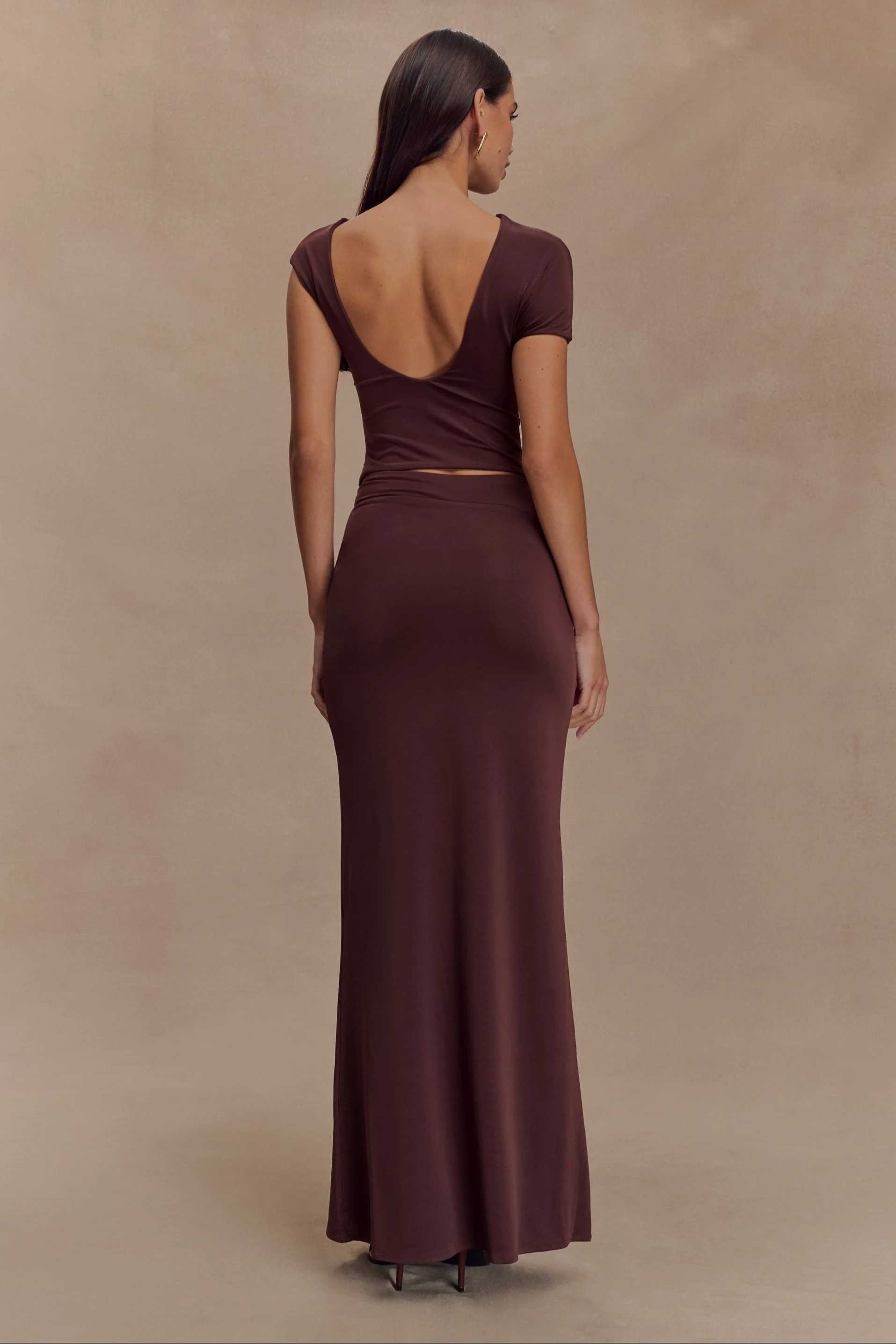 Lucia Slinky Twist Top & Maxi Skirt Set - Image 4