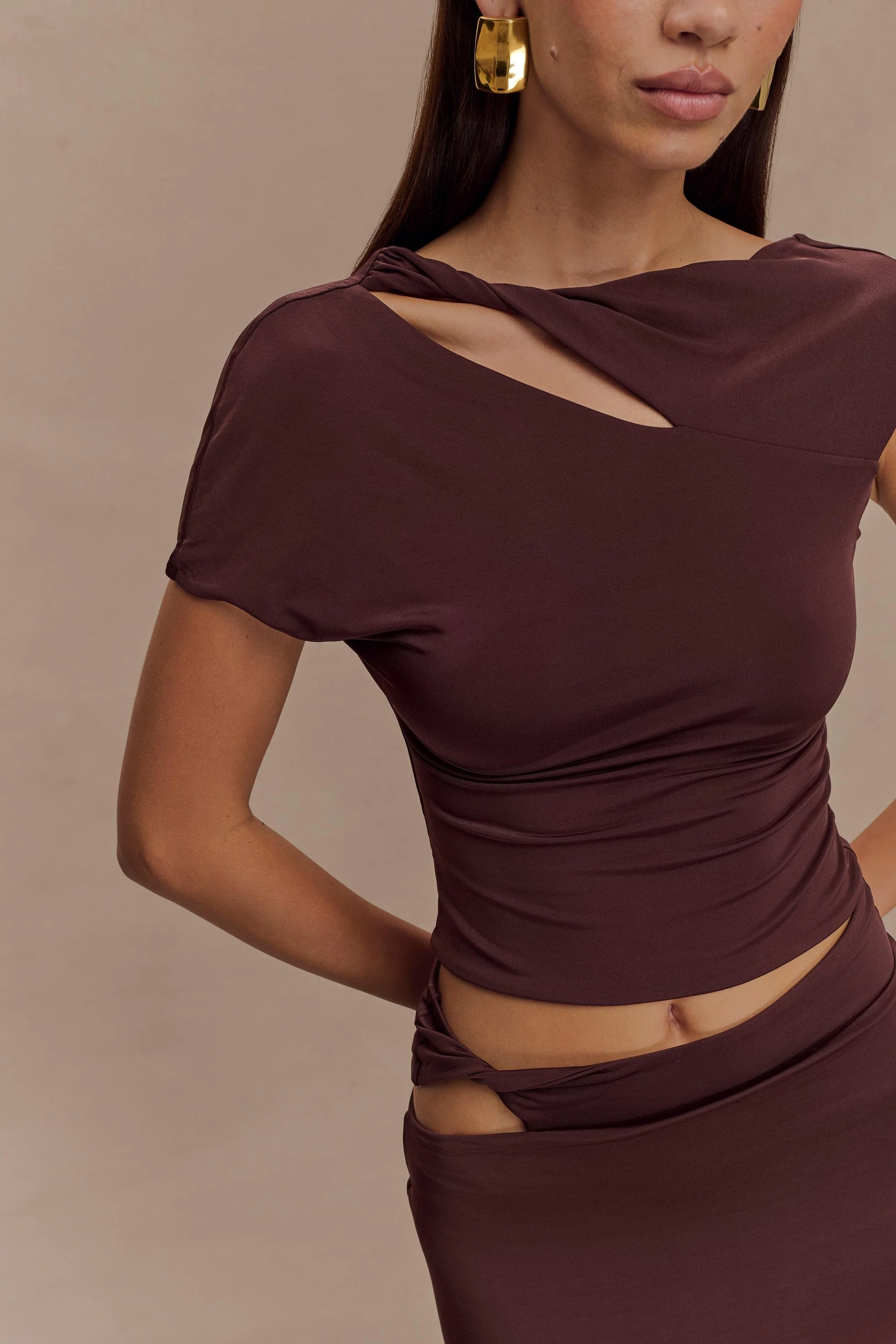 Lucia Slinky Twist Top & Maxi Skirt Set - Image 7