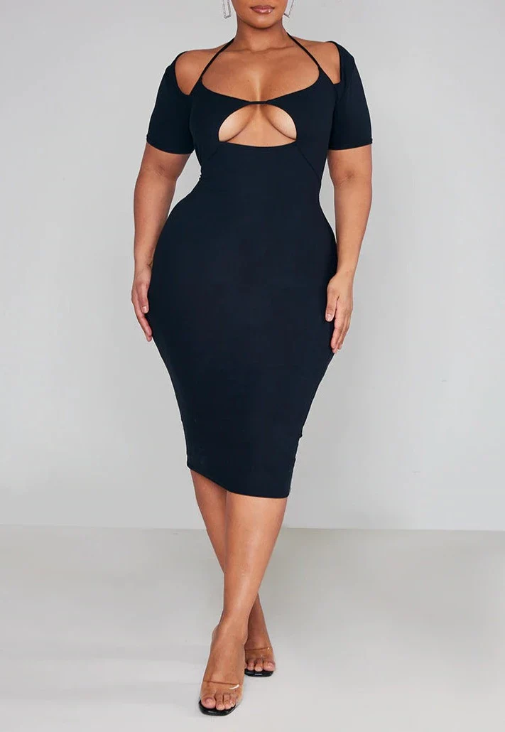 Sydney CUT OUT MIDI DRESS CURVE