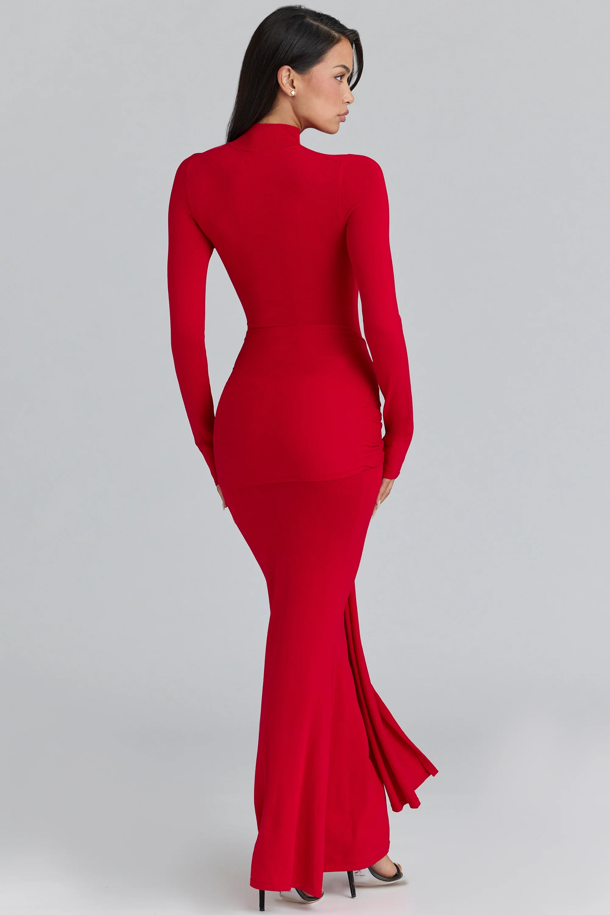 Thea Waist Drape Maxi Gown - Image 3