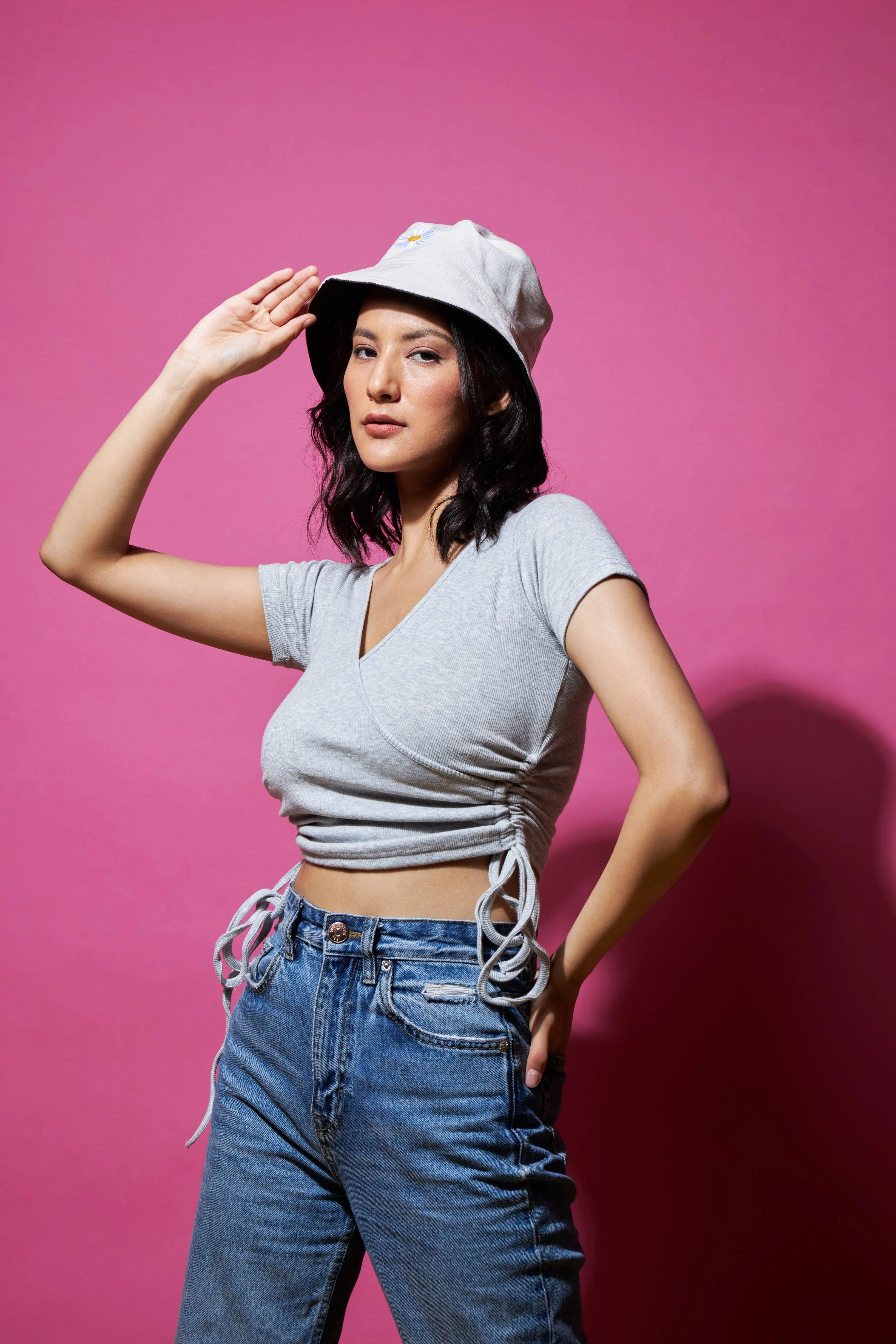 Tie it up drawstring crop top - Image 12