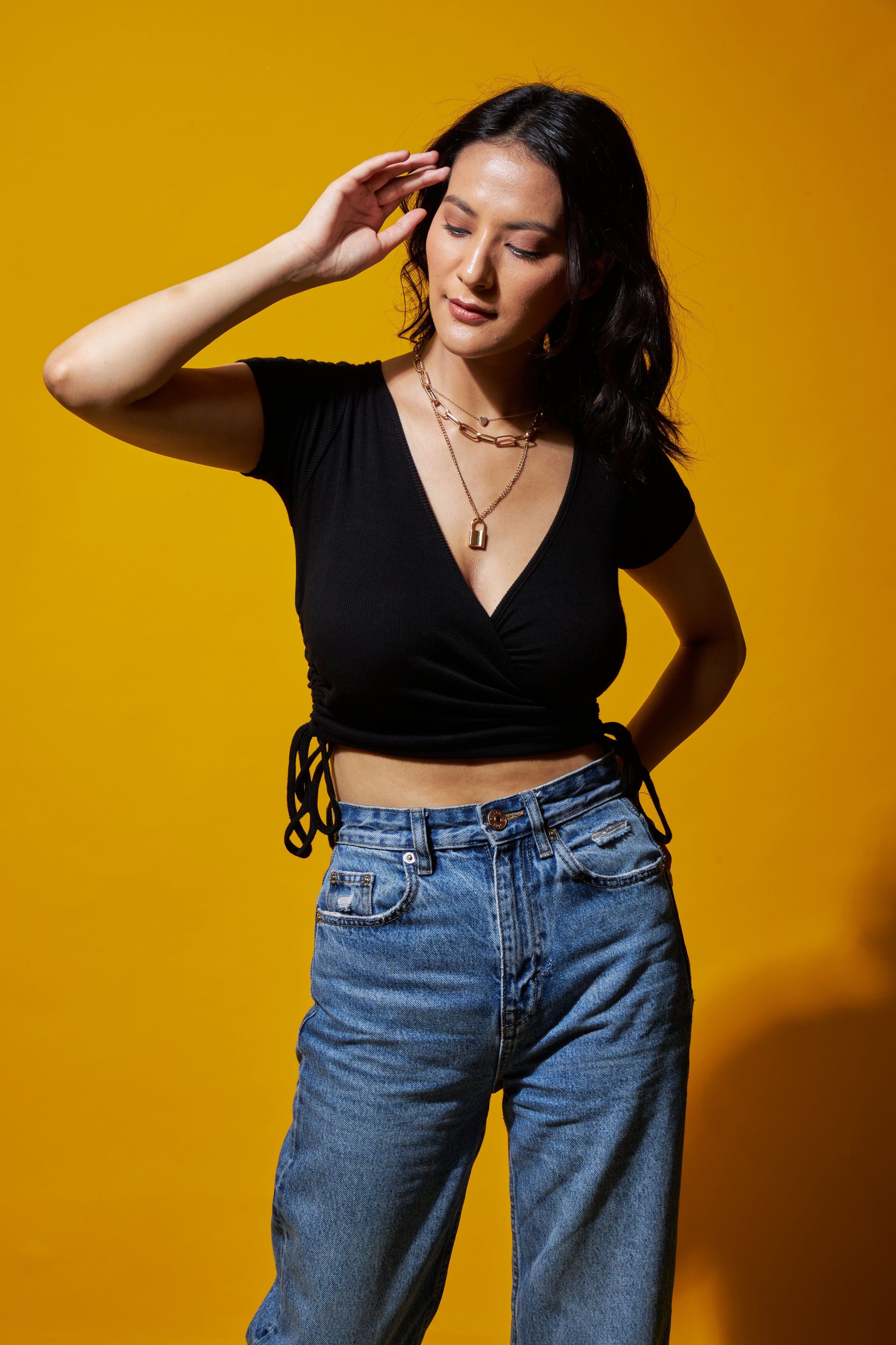 Tie it up drawstring crop top - Image 7