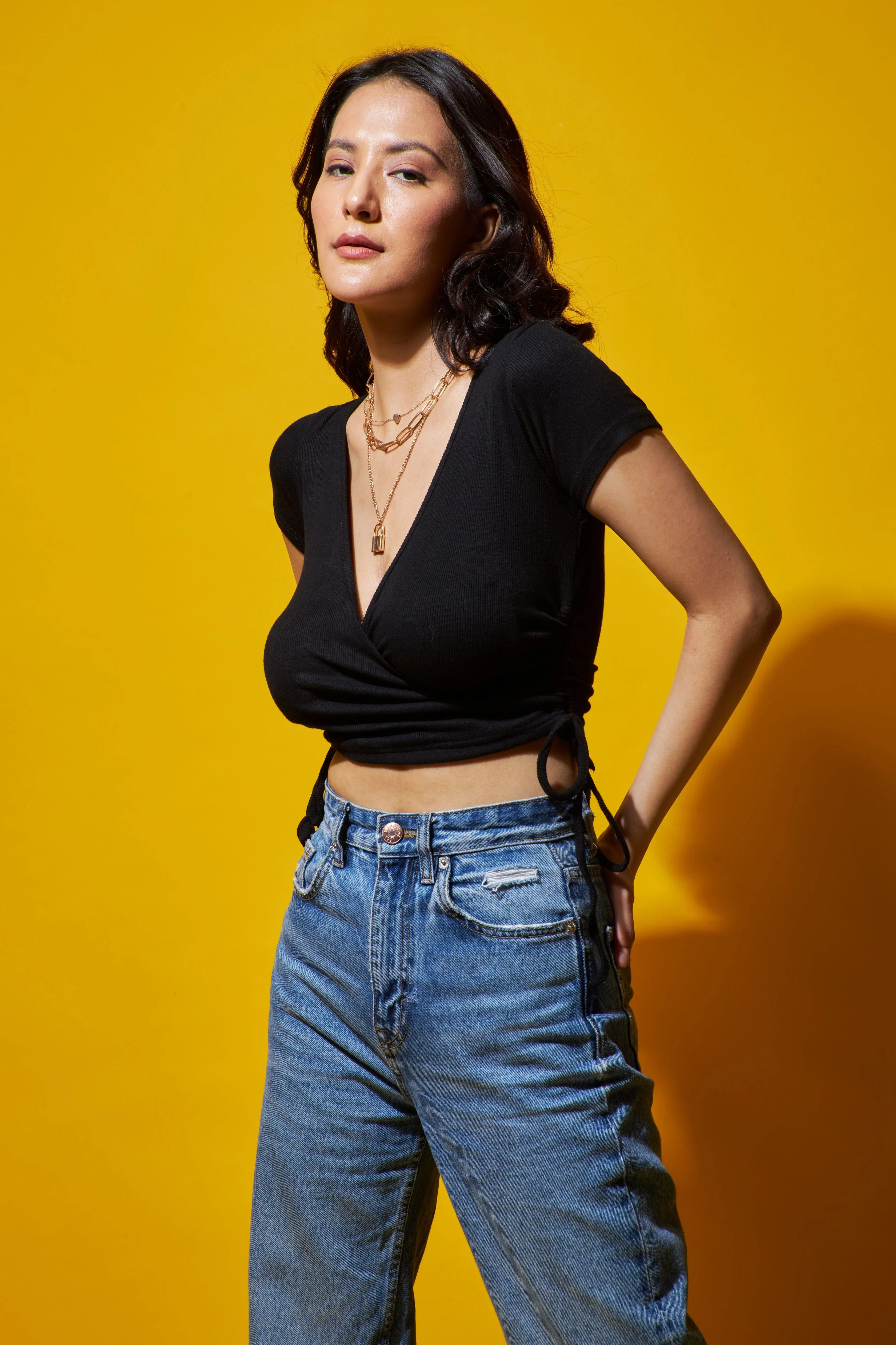 Tie it up drawstring crop top - Image 9