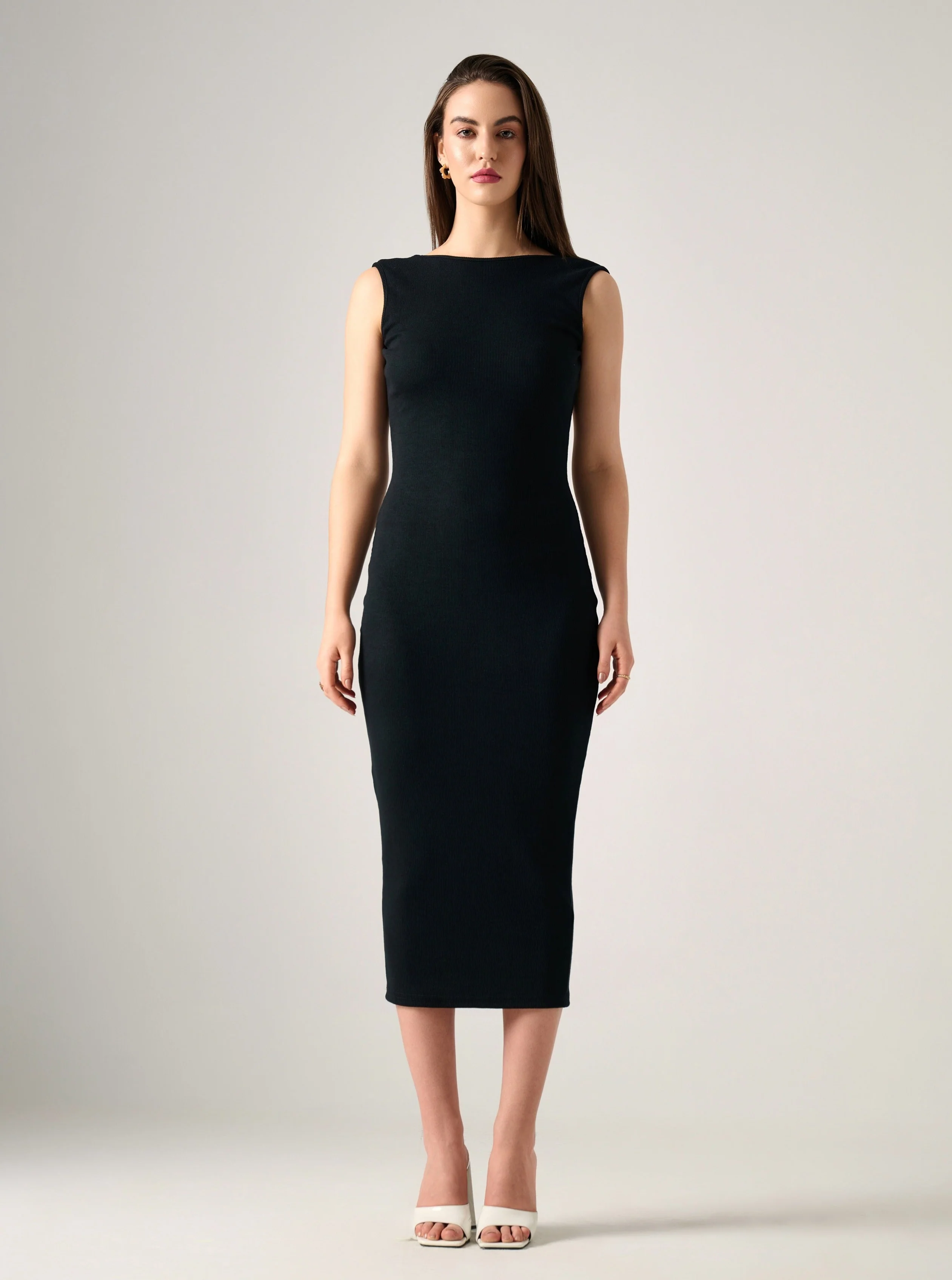 VENUS RIBBED MAXI DRESS