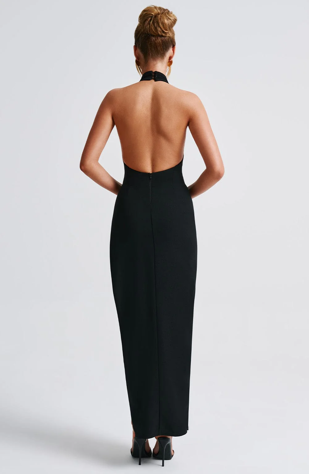 Yuliana Maxi Dress in Black - Image 5
